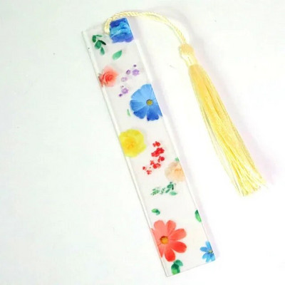 Σειρά λουλουδιών W047 Ακρυλικά σημάδια βιβλίου Λουλούδια Χάρακας Λωρίδα ανάγνωσης Βιβλίου Σήμανση δημιουργικού γραφείου λωρίδες σήμανσης Ευρετήριο Ετικέτα σελιδοδείκτης