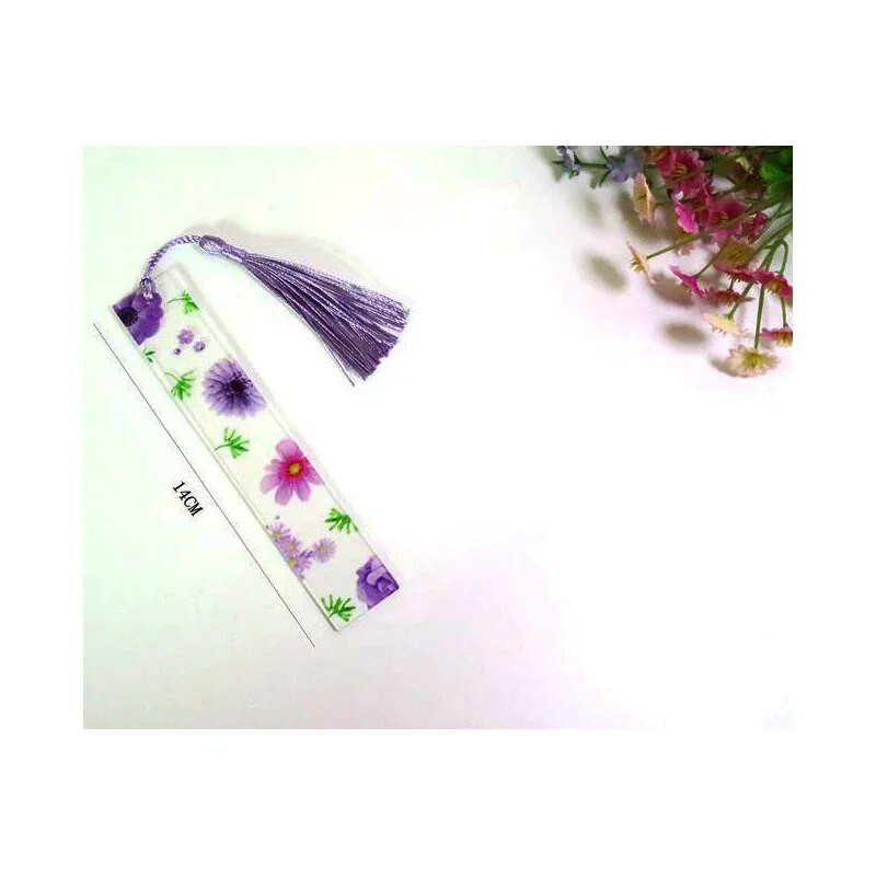 Σειρά λουλουδιών W047 Ακρυλικά σημάδια βιβλίου Λουλούδια Χάρακας Λωρίδα ανάγνωσης Βιβλίου Σήμανση δημιουργικού γραφείου λωρίδες σήμανσης Ευρετήριο Ετικέτα σελιδοδείκτης