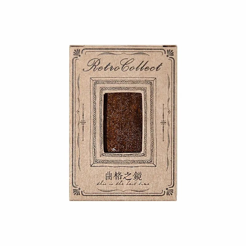 MOHAMM 1vnt medinis antspaudo veidrodinis rėmelis, skirtas „Scrapbooking“, „pasidaryk pats“ koliažo medžiagai dekoruoti