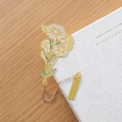 Loomingulised Hiina stiilis lilled messingist järjehoidja tuti ripatsiga retro raamatuklambrid õpilastele peened suveniirid kooli kontoritarbed