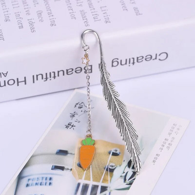 Metallist sulgedest järjehoidja raamatutarvikud Marcapaginas Separador De Libro Kawaii kirjatarbed Mark Lehekülg Järjehoidjad Armas raamatumärk