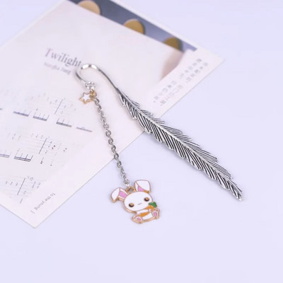 Metallist sulgedest järjehoidja raamatutarvikud Marcapaginas Separador De Libro Kawaii kirjatarbed Mark Lehekülg Järjehoidjad Armas raamatumärk