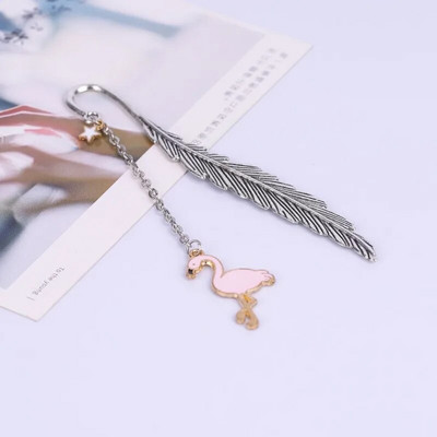 Metallist sulgedest järjehoidja raamatutarvikud Marcapaginas Separador De Libro Kawaii kirjatarbed Mark Lehekülg Järjehoidjad Armas raamatumärk