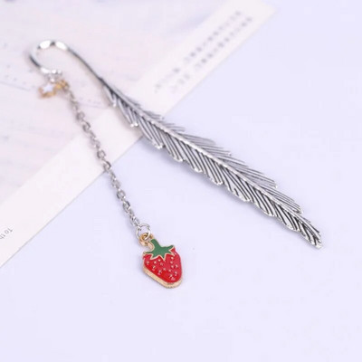 Metallist sulgedest järjehoidja raamatutarvikud Marcapaginas Separador De Libro Kawaii kirjatarbed Mark Lehekülg Järjehoidjad Armas raamatumärk