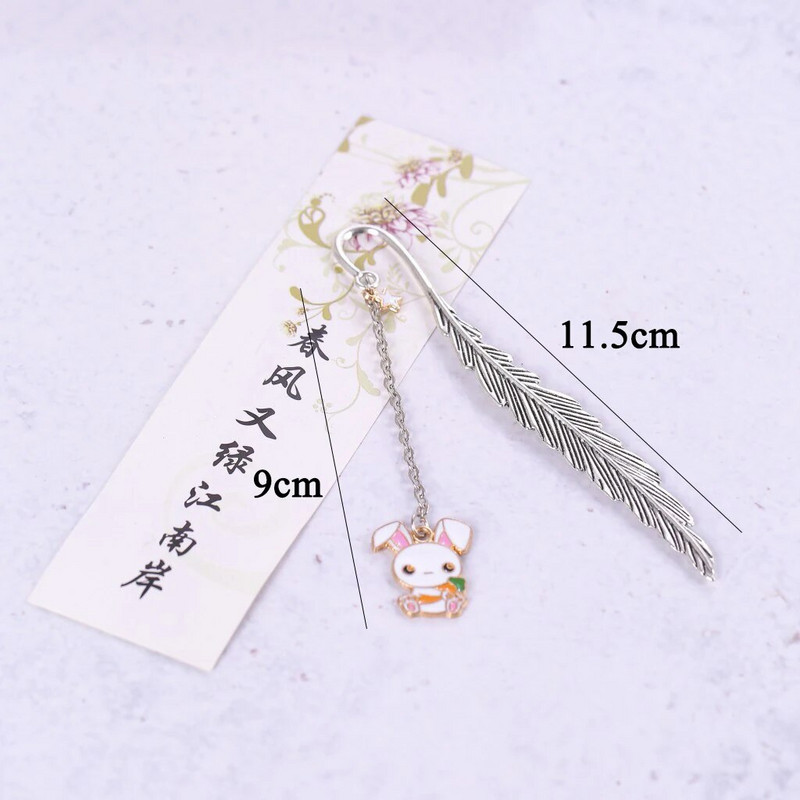 Metallist sulgedest järjehoidja raamatutarvikud Marcapaginas Separador De Libro Kawaii kirjatarbed Mark Lehekülg Järjehoidjad Armas raamatumärk