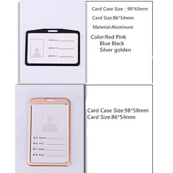 Επαγγελματική κάρτα εργασίας Βάση σήματος κάρτας από κράμα αλουμινίου με αναδιπλούμενο σήμα ABS Αξεσουάρ νοσοκόμων θήκης κάρτας ταυτότητας