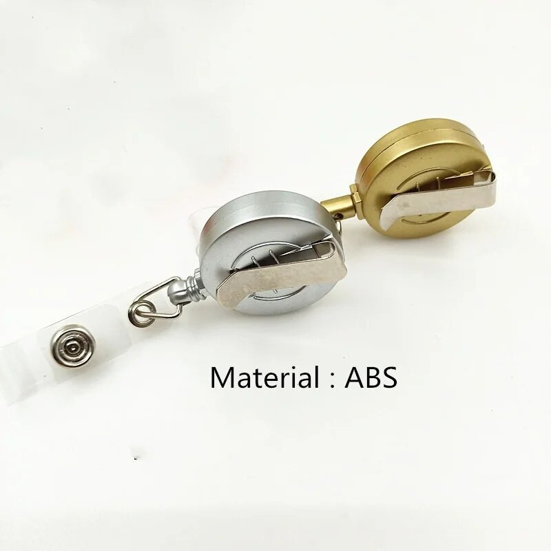 Alumíniumötvözet kártya tartó névjegykártya tartó ABS visszahúzható kitűző orsóval, személyi igazolványtartó ápoló kiegészítők