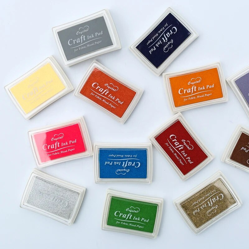 1vnt 15 spalvų didelis rašalo pagalvėlė Antspaudų planuoklė iškarpų knyga silikoninis antspaudas pasidaryk dienoraštis sveikinimo atvirukų gaminimo reikmenys