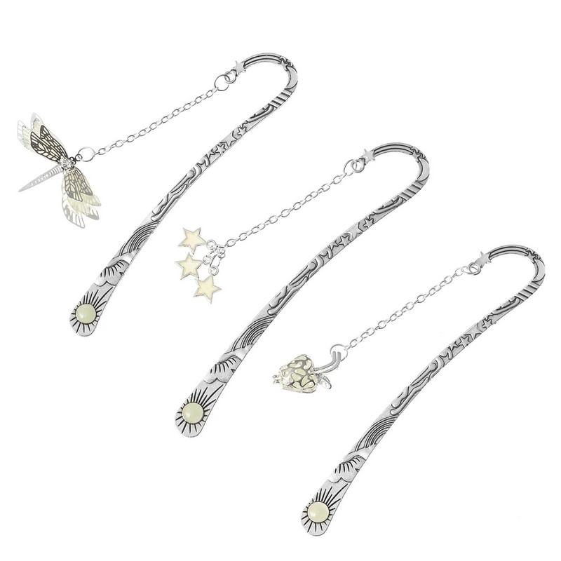 Armsad helendavad retro metallist sulgedega järjehoidjad Öökull Dragonflies Liblikad Raamatumärgid õpetajatele Kingitusraamatu kirjatarvete tarvikud