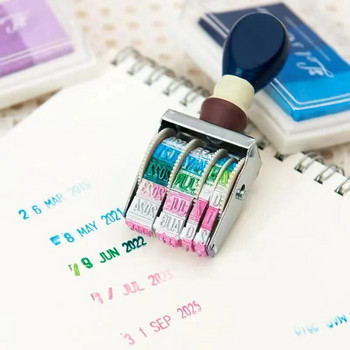 DIY τετράχρωμα Gradient Inkpad Hand Account Mate Stamp Pad Creative Stationery Seal Supplies