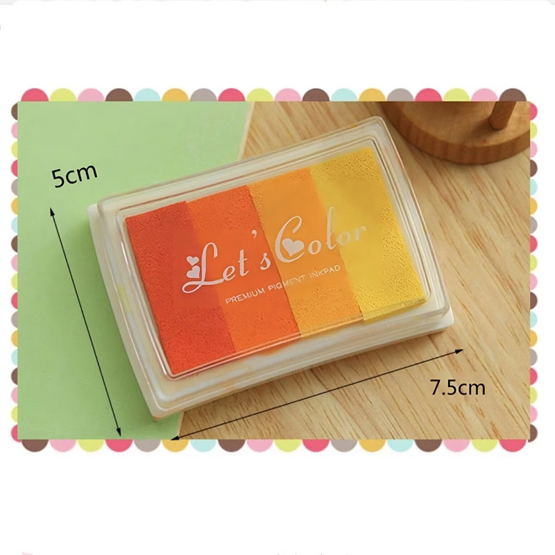 „Pasidaryk pats“ keturių spalvų gradiento rašalo kilimėlis, skirtas „Account Mate“ antspaudams, kūrybiniai raštinės reikmenys antspaudams