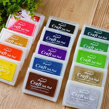 Gradient Colorful Craft Ink Pads Handmade Oil Based Ink Pad Fabric Paper Finger Painting Εγχειρίδιο λογαριασμού Scrapbooking Accessories