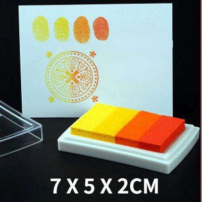 Gradiento spalvingos rankdarbių rašalo pagalvėlės Rankų darbo aliejaus pagrindu pagamintos rašalo pagalvėlės Audinys Popierius Piešimas pirštais Rankinis paskyros iškarpų knygų priedai