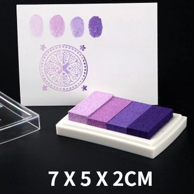 Gradiento spalvingos rankdarbių rašalo pagalvėlės Rankų darbo aliejaus pagrindu pagamintos rašalo pagalvėlės Audinys Popierius Piešimas pirštais Rankinis paskyros iškarpų knygų priedai