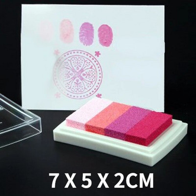 Gradiento spalvingos rankdarbių rašalo pagalvėlės Rankų darbo aliejaus pagrindu pagamintos rašalo pagalvėlės Audinys Popierius Piešimas pirštais Rankinis paskyros iškarpų knygų priedai