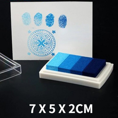 Gradiento spalvingos rankdarbių rašalo pagalvėlės Rankų darbo aliejaus pagrindu pagamintos rašalo pagalvėlės Audinys Popierius Piešimas pirštais Rankinis paskyros iškarpų knygų priedai