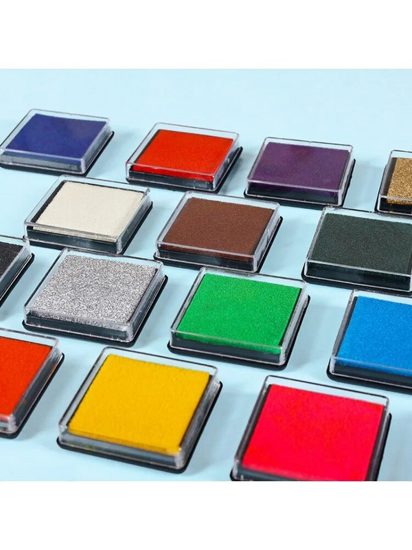 1 rinkinys, 15 spalvų mielas rašalo pagalvėlės, pagamintos aliejaus pagrindu, „pasidaryk pats“ rašalo pagalvėlės, skirtos guminiams antspaudams, audinių iškarpoms, vestuvių dekoravimui, pirštų atspaudų antspaudų padėklas