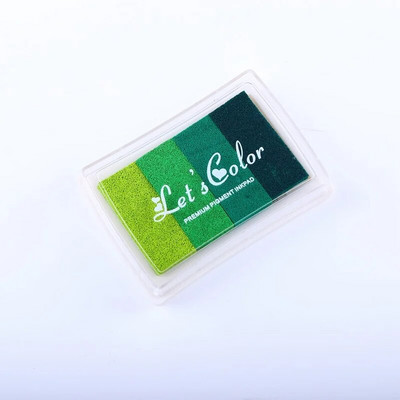 1 gab Gradient Colors Tintes spilventiņš Caurspīdīgi zīmogi DIY Craft Ink Pad Gumijas zīmogi Tintes spilventiņi Tintes zīmogu paliktņi Krāsains karikatūru amatniecības tintes paliktnis
