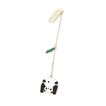 1 τεμ Cute Panda κρεμαστό μεταλλικό σελιδοδείκτη για σελίδες Βιβλία Αναγνώστες Προμήθειες γραφικής ύλης