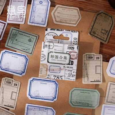 45Pcs/Box Ljubičasta serija naljepnica Estetske naljepnice Ukrasni Ablum Dnevnik Četvrtaste papirnate naljepnice za dječje papire