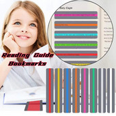 Värvilised läbipaistvad PET-järjehoidjad Lihtsalt loetavad juhistega ribad Lastele lugemise abivahendid Õpilaskirjatarbed Koolitarbed