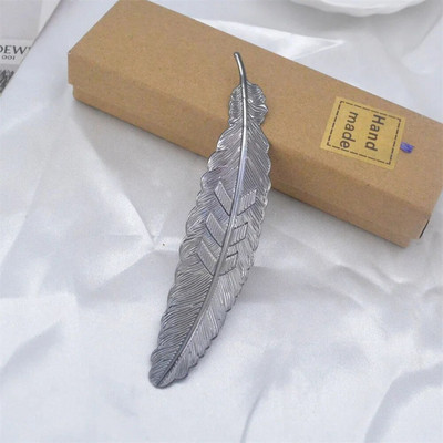 1 τεμ. Vintage Feather Μεταλλικοί σελιδοδείκτες Δημιουργική ανάγνωση Βοηθητικά εργαλεία Ευρετήριο βιβλίου Γραφική ύλη μαθητή Σχολική προμήθειες γραφείου Δώρα
