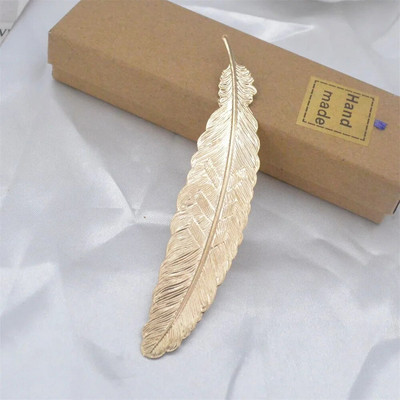 1 τεμ. Vintage Feather Μεταλλικοί σελιδοδείκτες Δημιουργική ανάγνωση Βοηθητικά εργαλεία Ευρετήριο βιβλίου Γραφική ύλη μαθητή Σχολική προμήθειες γραφείου Δώρα