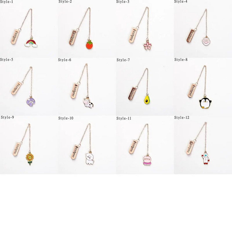 Cute Ins Style Metal Creative Tutt Järjehoidja Multi Styles Raamatuklamber Loomade Puu Astronauti Raamatuhoidja Positsioneerimisklamber