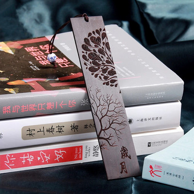 Semn de carte din lemn în stil chinezesc, sculptură retro din mahon, marca de carte pentru studenți, rechizite de scris pentru birou, școală, accesorii de papetărie pentru copii