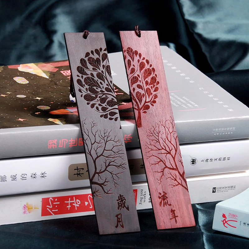 Hiina stiilis puidust järjehoidja Retro nikerdamine mahagonist raamatumärk Õpilaskontori kirjutustarbed Koolilastele Kirjatarbed Aksessuaarid