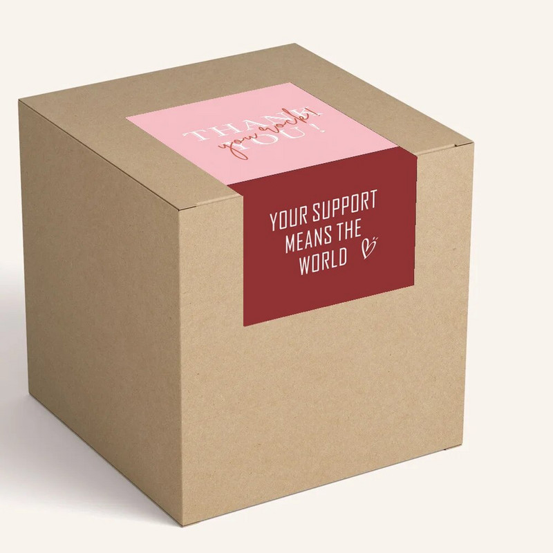 5 * 10 cm 30 gab. Paldies par pirkumu Uzlīmes Plombu etiķetes Preču iepakojuma Aizzīmogošanas Dekorācijas uzlīmes