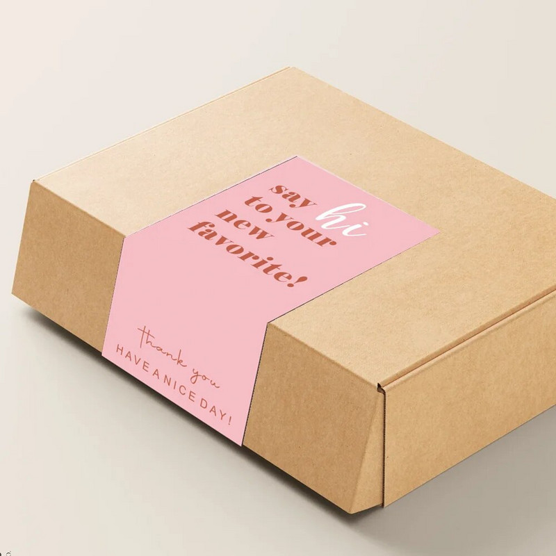 5 * 10 cm 30 gab. Paldies par pirkumu Uzlīmes Plombu etiķetes Preču iepakojuma Aizzīmogošanas Dekorācijas uzlīmes