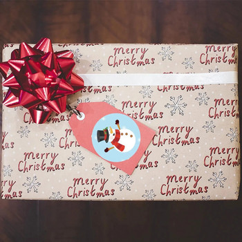 50-500 бр. Коледна елха Дядо Коледа Весела Коледа Стикери 2,5 см Благодарствени стикери за запечатване на подарък Празнична торбичка за бонбони Декор