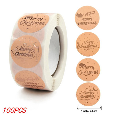 50-500 tk. Jõulupuu jõuluvana häid jõule kleebised 2,5 cm tänukleebised kingituse sulgemiseks pühade kommikoti kaunistuseks