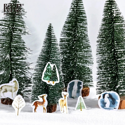 45 tk/karp Kirjatarvete kleebised Vintage templi pitseerimissilt Reisikleebised Kaunistused Scrapbooking päevik Albumid Bullet Journal