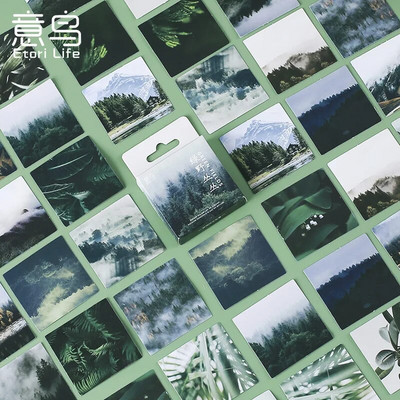 45 tk/karp Kirjatarvete kleebised Vintage templi pitseerimissilt Reisikleebised Kaunistused Scrapbooking päevik Albumid Bullet Journal