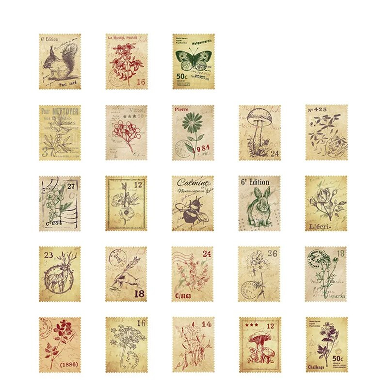 45 tk/karp Kirjatarvete kleebised Vintage templi pitseerimissilt Reisikleebised Kaunistused Scrapbooking päevik Albumid Bullet Journal