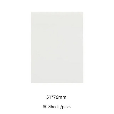 50 lehte Loominguline läbipaistev PET veekindel Postitatud Märkmikud Märkmikud Märkmikud koolitarvete jaoks Kontoritarbed