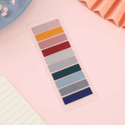 Πολύχρωμες διαφανείς κολλώδεις σημειώσεις Αυτοκόλλητες μαρκαδόροι βιβλίων Καρτέλες σχολιασμού Χαρτί επιστολόχαρτα Σχολικά είδη γραφείου