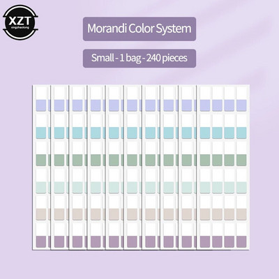 UUS Värvilised kleepuvad vahekaardid Märkmed Memorandumid Märkmik Lehekülje markerid Liigituskleebis Kontori koolitarbed