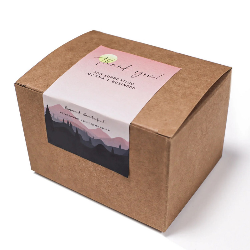 10-50 τμχ Αυτοκόλλητα Ευχαριστώ 5*8 εκατοστά Ετικέτες σφραγίδας ορθογώνια αυτοκόλλητα για μικρές επιχειρήσεις Δώρο Συσκευασία Διακόσμηση Αυτοκόλλητα σφράγισης