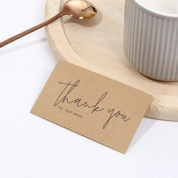 Ετικέτες χαιρετισμού 30 τεμ. Σας ευχαριστούμε για την παραγγελία σας Κάρτα χαρτί Kraft για μικρές επιχειρήσεις DIY Δώρο Διακοσμητική κάρτα DIY Crafts Online λιανική