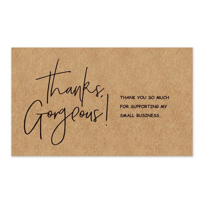 Etichete de felicitare de 30 buc. Vă mulțumim pentru comanda dvs. Card de hârtie kraft pentru afaceri mici, bricolaj, artizanat, card de decorare pentru cadou, vânzare cu amănuntul online
