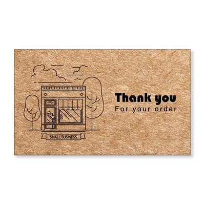 Etichete de felicitare de 30 buc. Vă mulțumim pentru comanda dvs. Card de hârtie kraft pentru afaceri mici, bricolaj, artizanat, card de decorare pentru cadou, vânzare cu amănuntul online