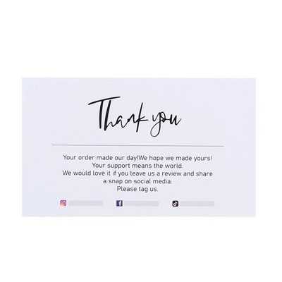 Etichete de felicitare de 30 buc. Vă mulțumim pentru comanda dvs. Card de hârtie kraft pentru afaceri mici, bricolaj, artizanat, card de decorare pentru cadou, vânzare cu amănuntul online