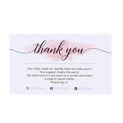 Etichete de felicitare de 30 buc. Vă mulțumim pentru comanda dvs. Card de hârtie kraft pentru afaceri mici, bricolaj, artizanat, card de decorare pentru cadou, vânzare cu amănuntul online