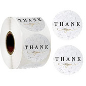 Ümmargune 38 mm "Aitäh" pronkskleebis Pühadekinkekleebis Küpsetamine Pulmakaunistus Sünnipäevapeokutse pitseerimiskleebis