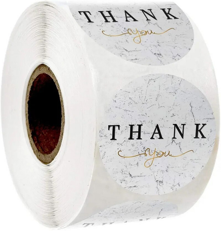 Ümmargune 38 mm "Aitäh" pronkskleebis Pühadekinkekleebis Küpsetamine Pulmakaunistus Sünnipäevapeokutse pitseerimiskleebis