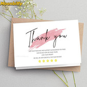 30 vnt. balta padėkos atvirutė padėkos už užsakymą kortelė Pagyrimo etiketės mažoms įmonėms Dekoras mažoms parduotuvėms dovanų paketas