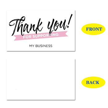 30 τμχ Λευκή ευχαριστήρια κάρτα Ευχαριστούμε για την παραγγελία σας Ετικέτες επαίνων κάρτας για μικρές επιχειρήσεις Διακόσμηση για μικρό κατάστημα Πακέτο δώρου